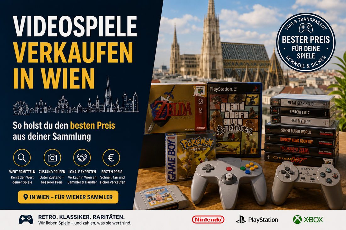 Videospiele verkaufen in Wien – So holst du den besten Preis aus deiner Sammlung