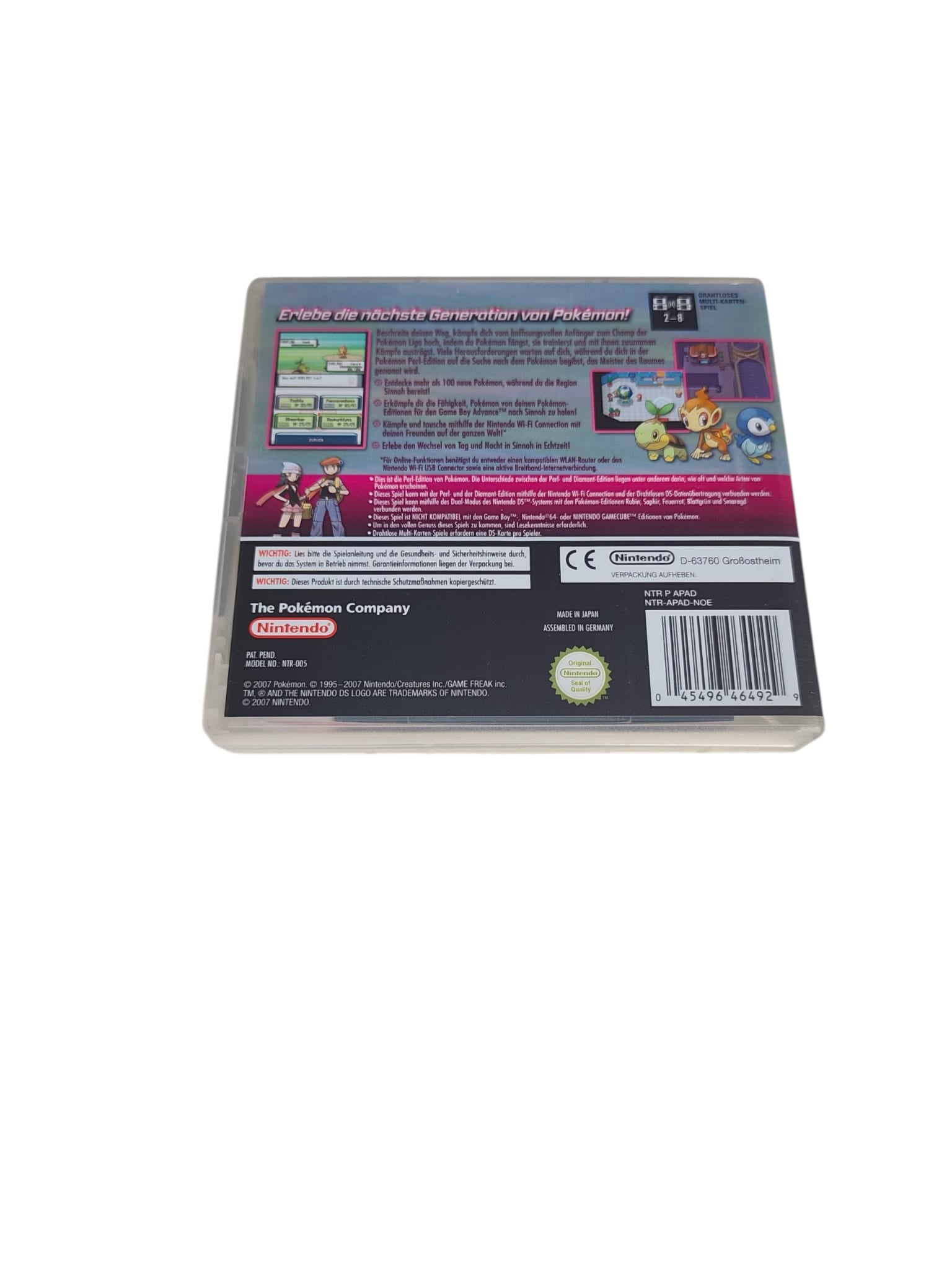 Pokémon Perle – Nintendo DS, gebraucht mit OVP & Anleitung