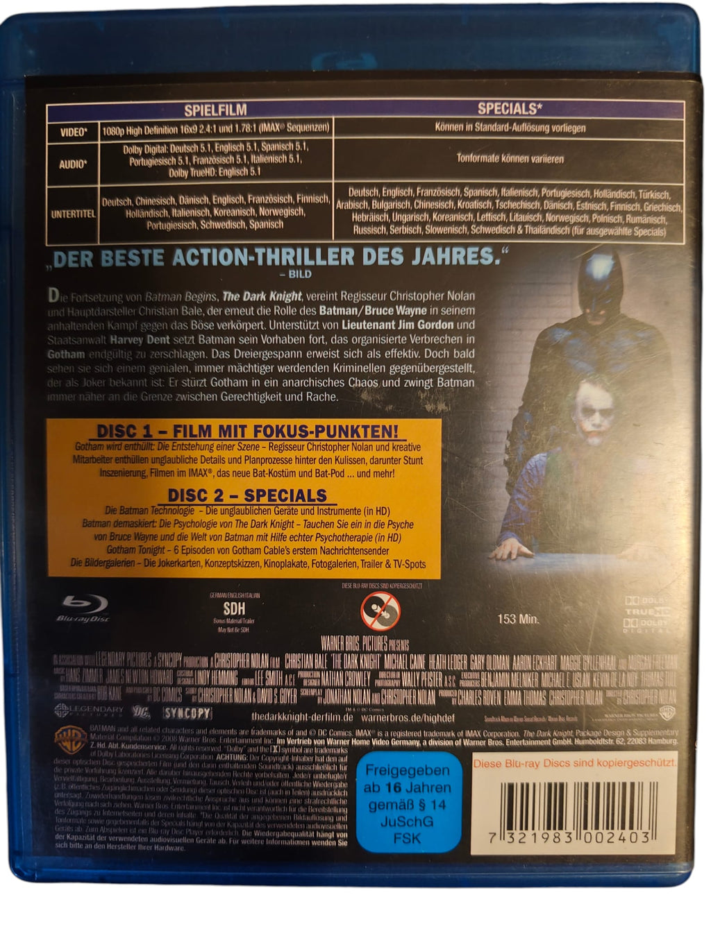 The Dark Knight Blu-ray gebraucht