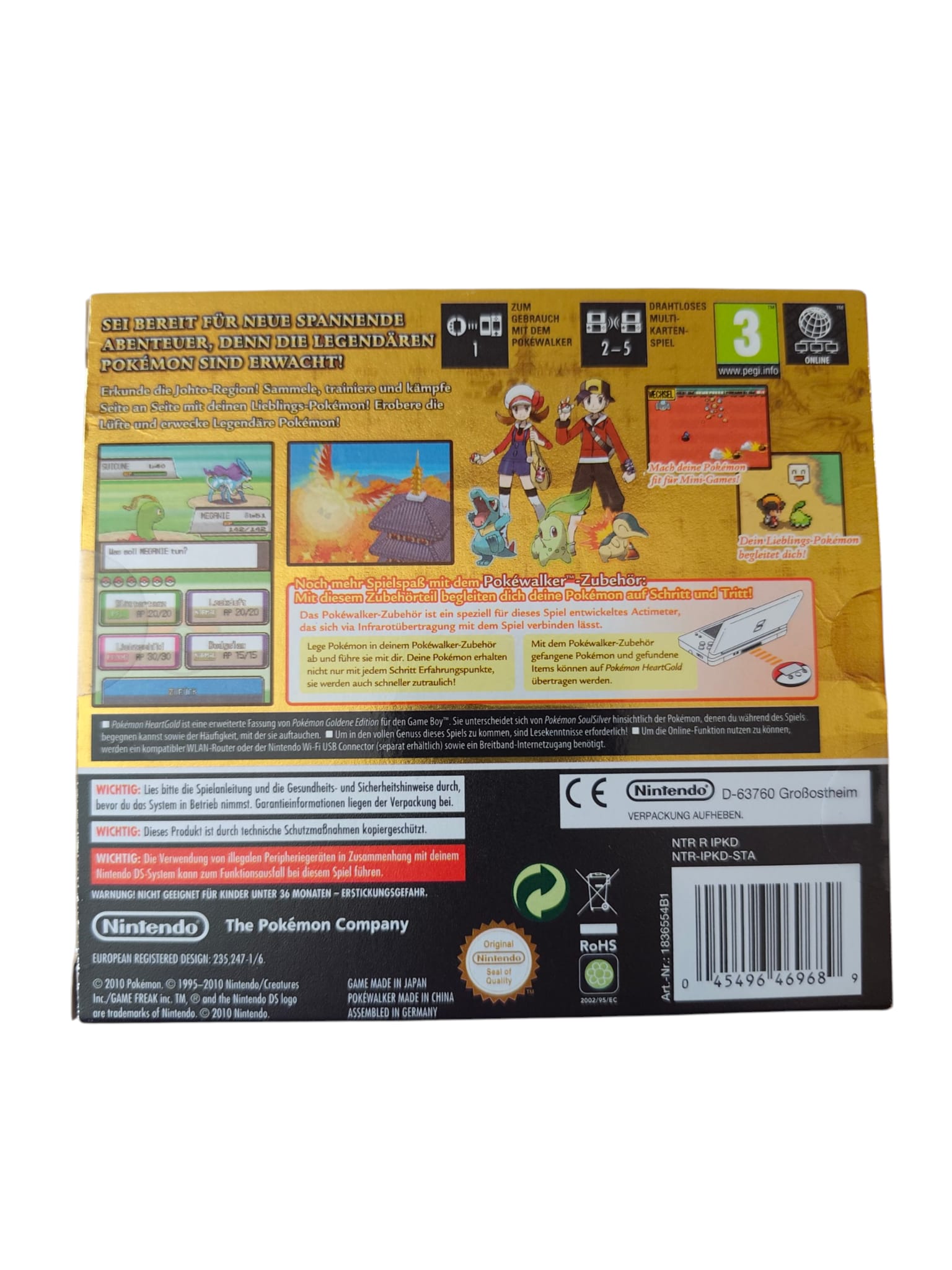 Pokémon HeartGold Big Box – komplett mit Pokéwalker & OVP