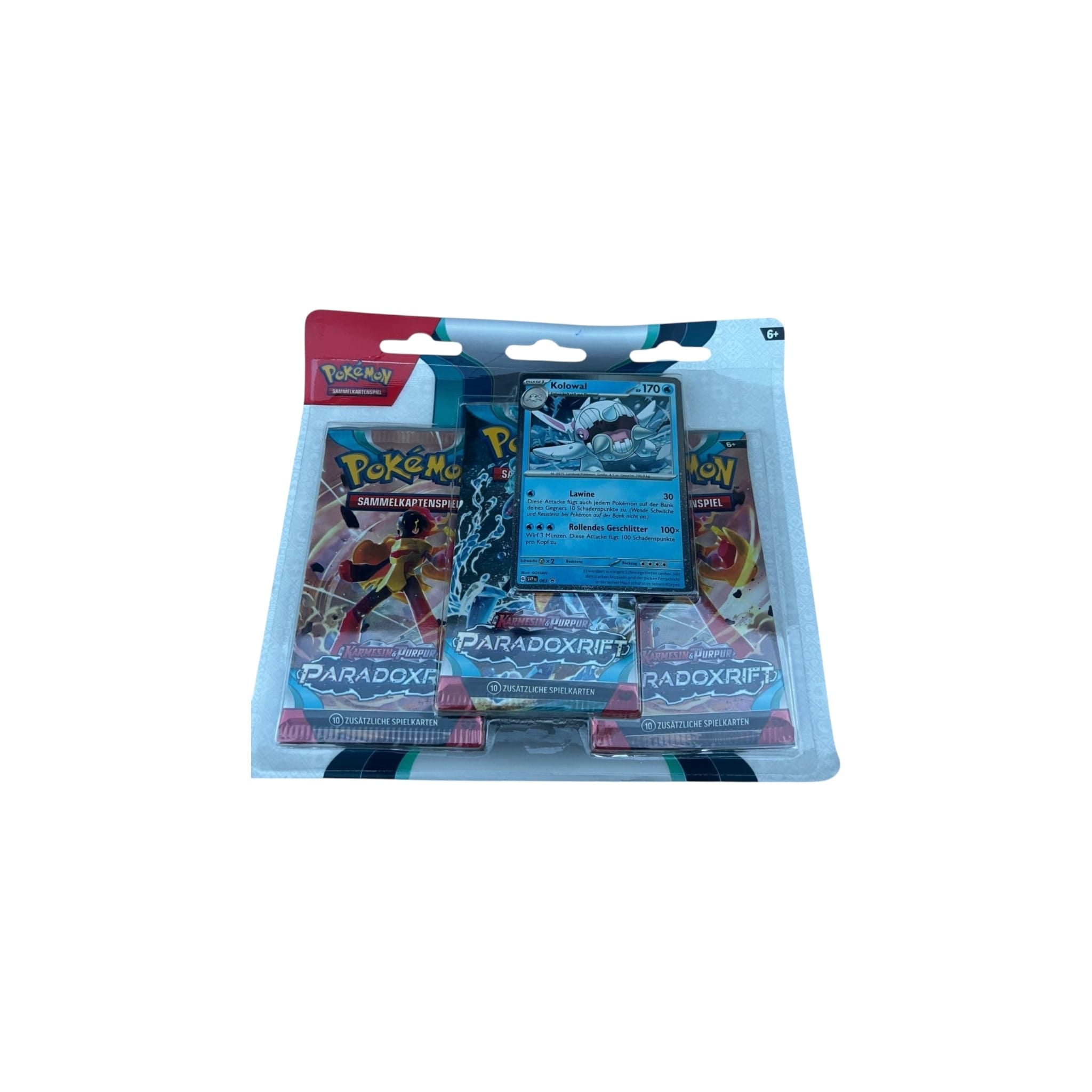 Pokémon TCG: 3er-Pack Blister - Kolowal (Paradoxrift, neu)