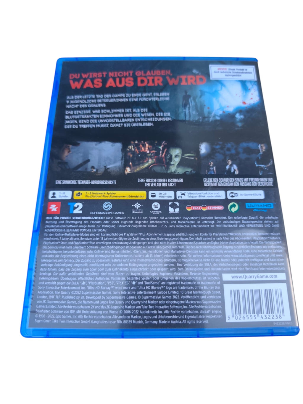 The Quarry PS5 – gebraucht, geprüft, cineastischer Horrorfilm zum Spielen