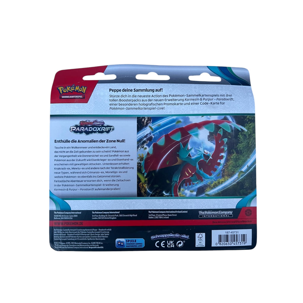 Pokémon TCG: 3er-Pack Blister - Kolowal (Paradoxrift, neu)