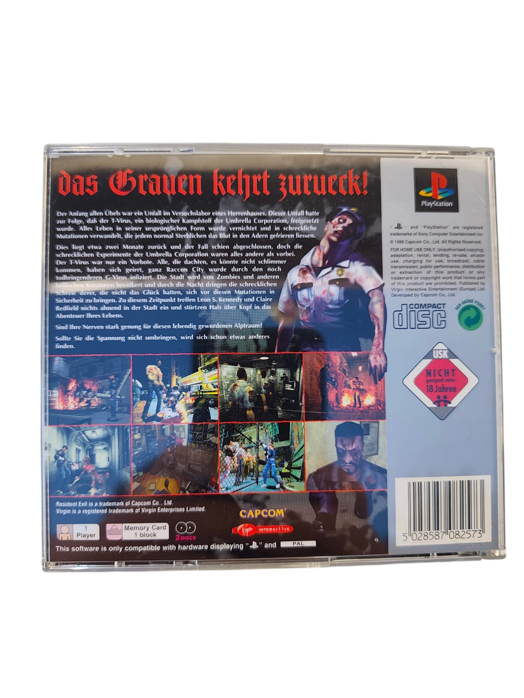 Resident Evil 2 Platinum – PS1 Horror-Meisterwerk komplett mit OVP & Anleitung