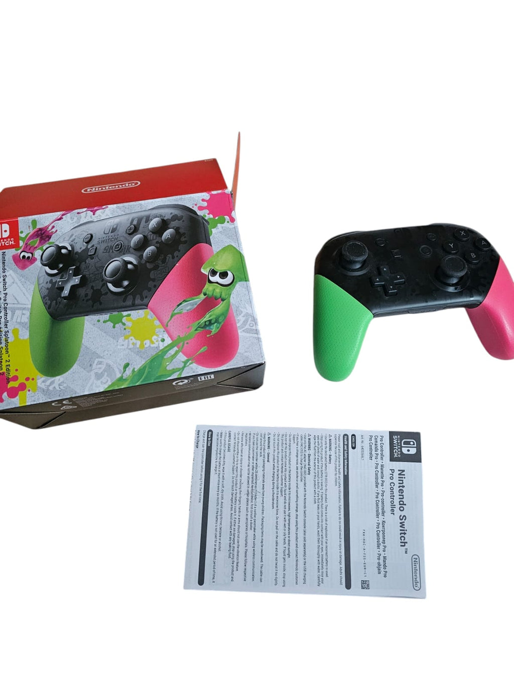 Nintendo Switch Pro Controller Splatoon 2 Edition gebraucht kaufen – Limitiertes Neon-Design