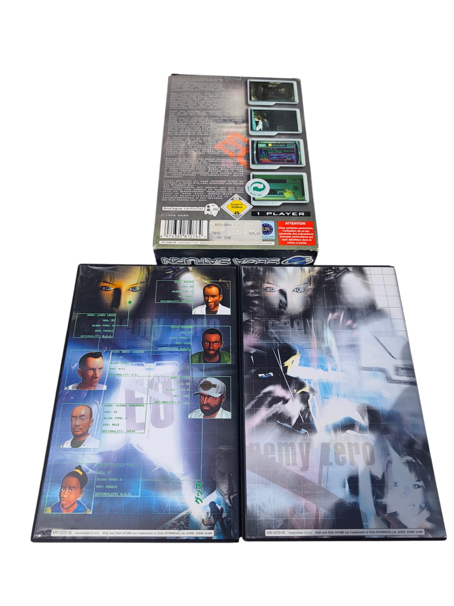 Enemy Zero Big Box – Sega Saturn, komplett mit Schuber & kratzfreien Discs