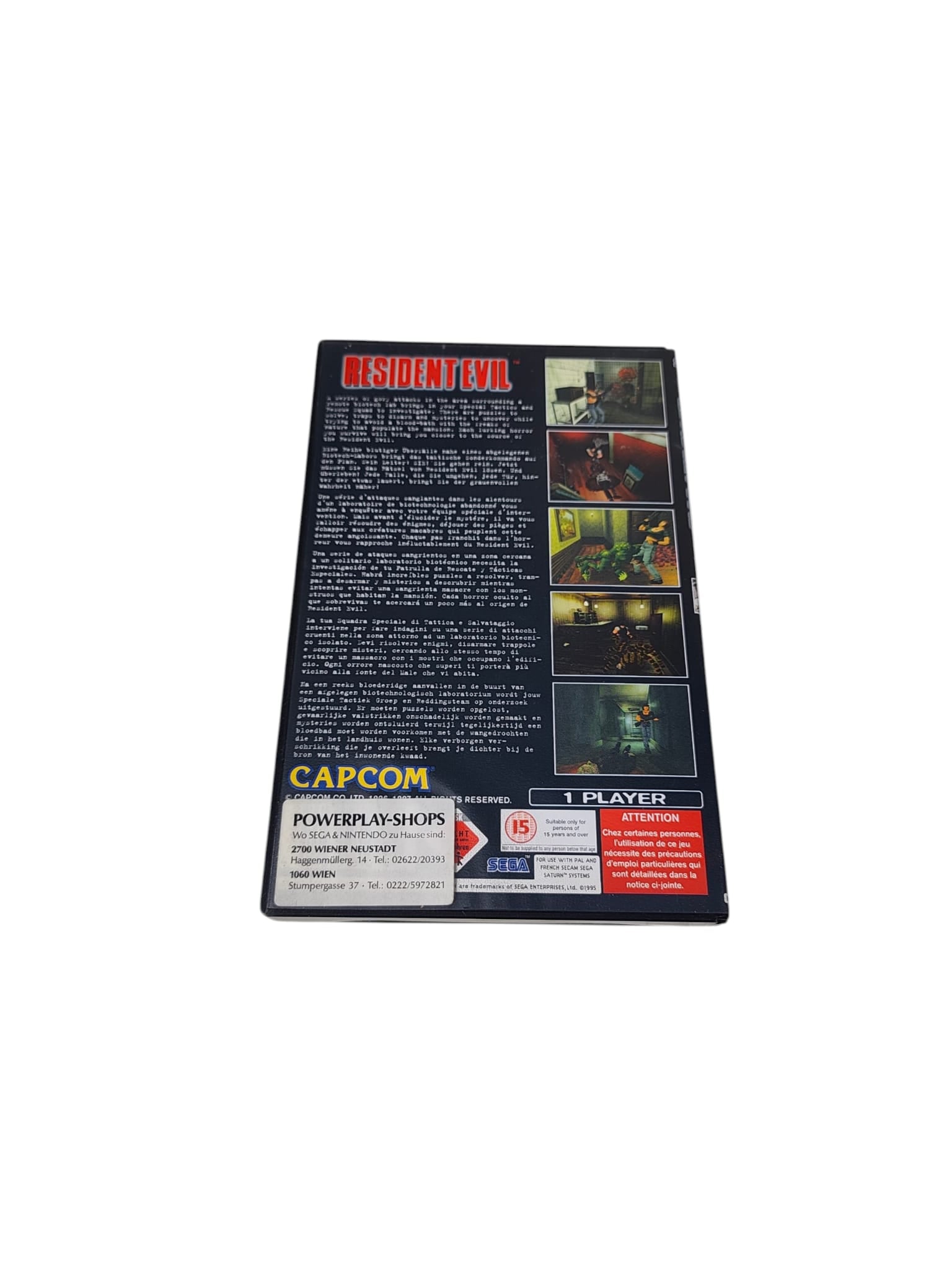 Resident Evil Sega Saturn – UK Version, komplett & kratzfreie Discs
