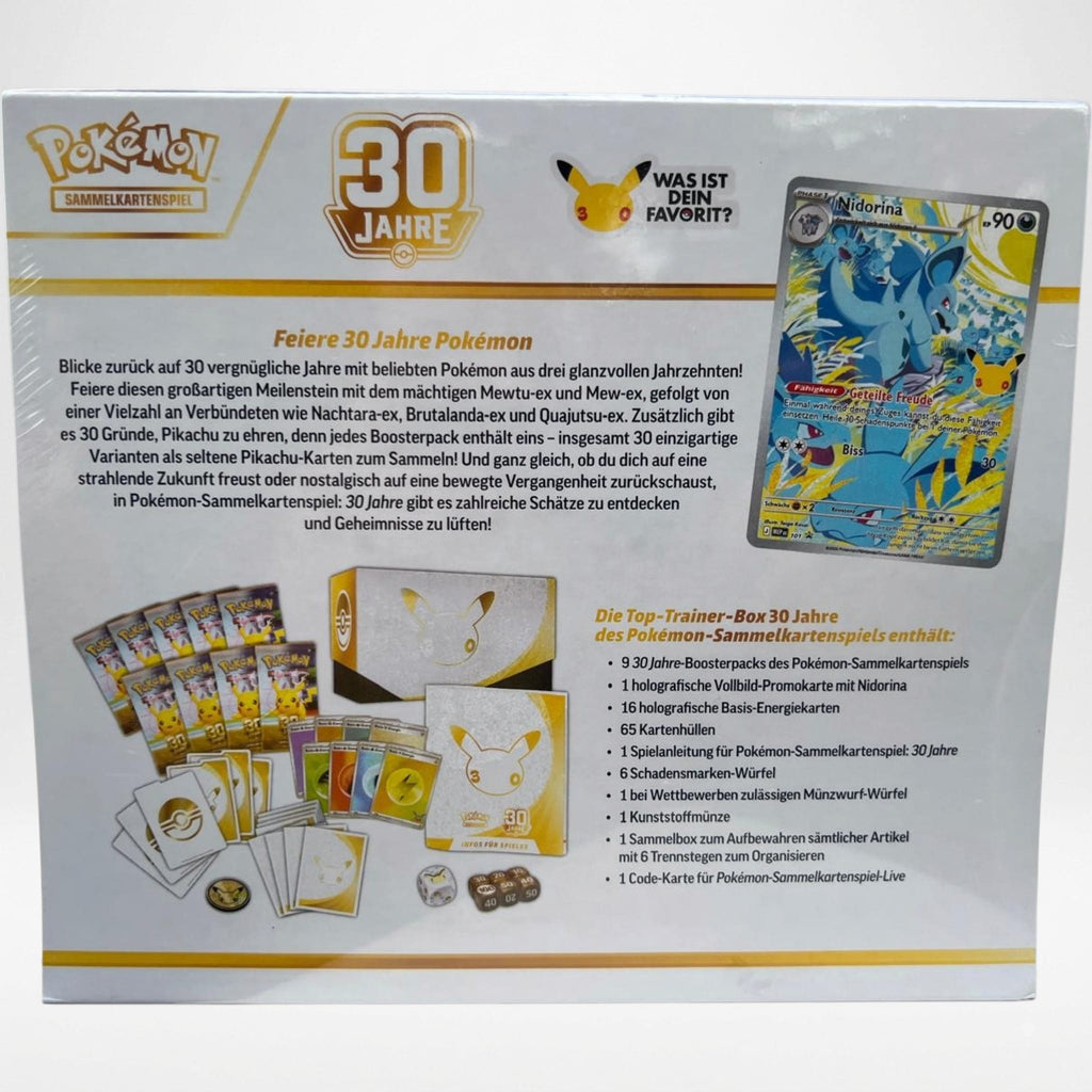 Pokémon TCG: 30th Celebration – Top Trainer Box (neu)
