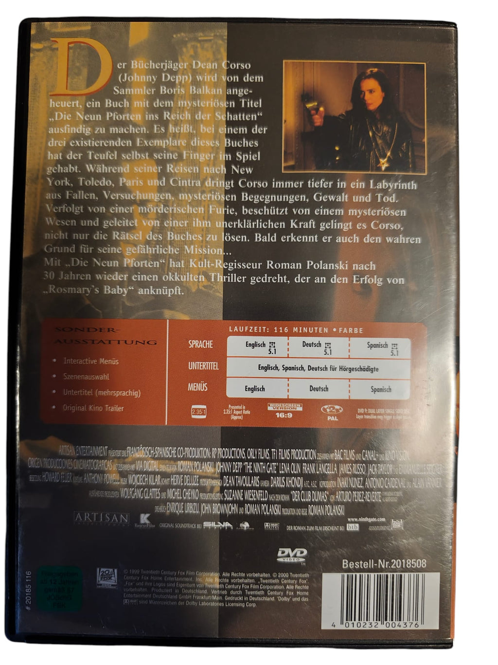 Die neun Pforten (The Ninth Gate) DVD gebraucht