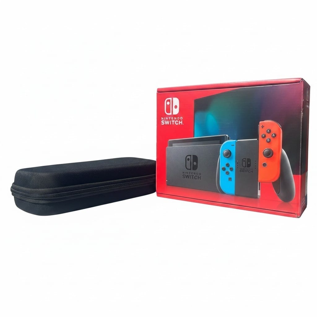 Nintendo Switch Neon-Rot/Neon-Blau (Neue Edition) (gebraucht,OVP)