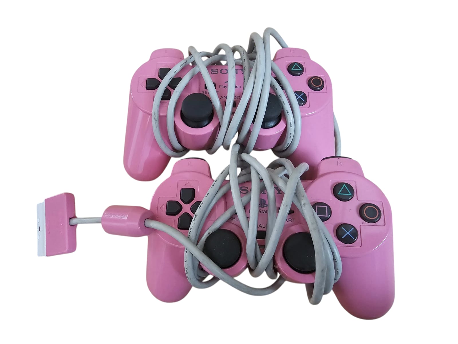 Rosa PlayStation 2 Slim mit 2 Controllern gebraucht kaufen – Seltenes PS2 Pink Set