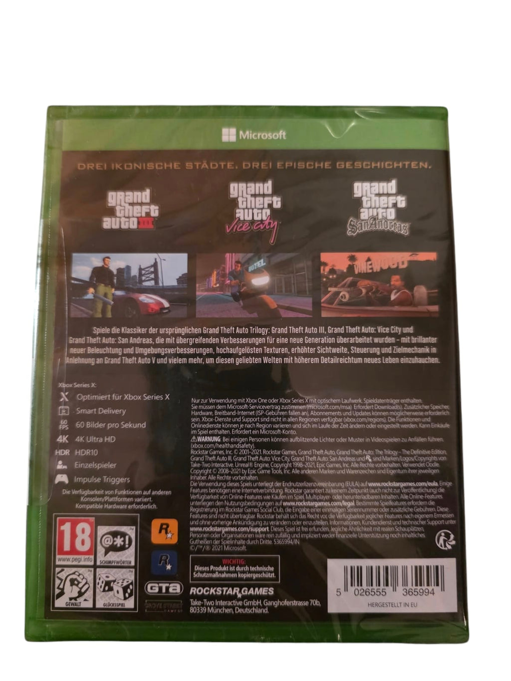 Grand Theft Auto: The Trilogy – The Definitive Edition Xbox Series X (Neu & OVP)